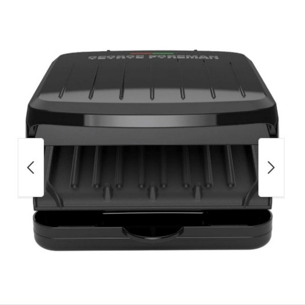 George Foreman - Plate Electric Indoor Grill & Panini Press - Black - NWT - Picture 2 of 5
